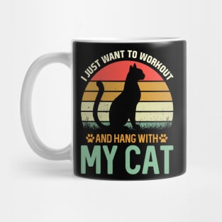 vintage funny cats t shirt Mug